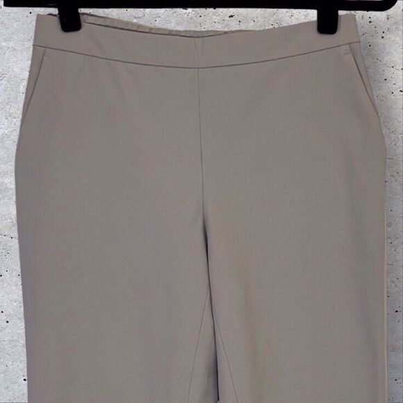 LAFAYETTE 148 Murray Ankle Pants Womens XS Taupe Pockets Pull On Career Office - Picture 3 of 6